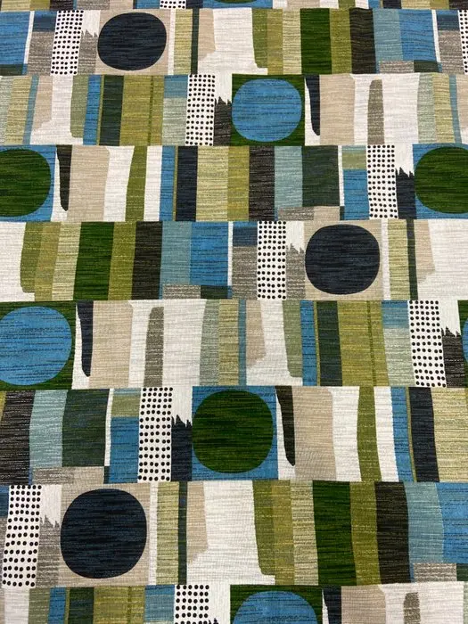 1427★Current fabric with an optical pattern in double height