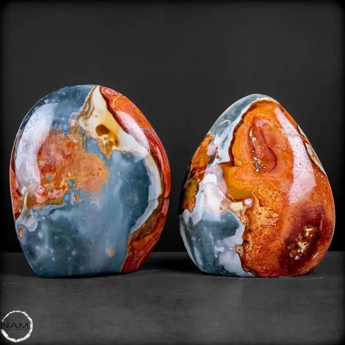 Polychrome Jasper Set – Warm earthy tones in natural...