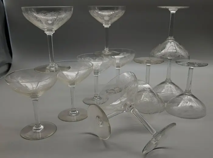 Cristalleria francese - A.A. Patijn - Drinking service (12) - Crystal