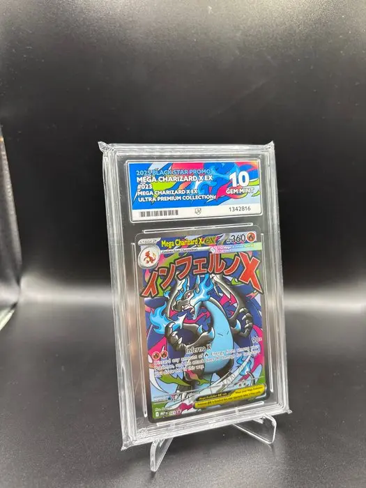 Pokémon - 1 Graded card - Mega Charizard X 023 Promo card, Full art - ACE 10