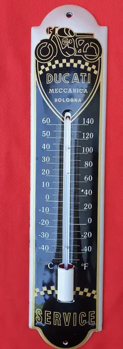 Ducati - Termometer - Metall, Glas, Emalj