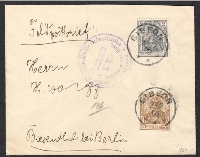 German South West Africa 1906 - DSWA with followers M 68...