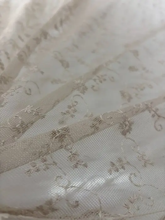 Precious drapery fabric: French tulle
