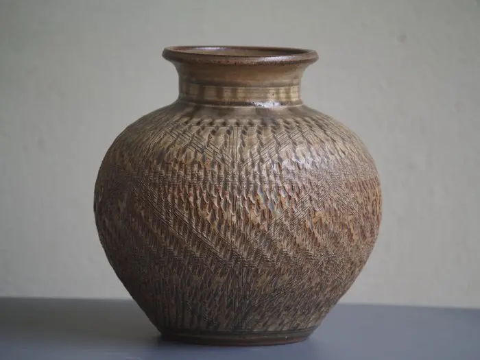 Japanese Stoneware Tsubo - Ceramic - Japan - Shōwa period (1926-1989)