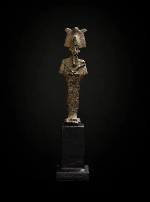 Ancient Egypt, bronze Osiris amulet - 6.6 cm