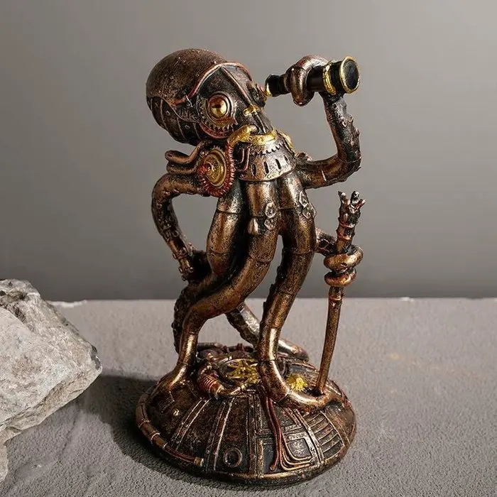 Steampunk Mechanical Octopus Traveler Ornament - Statuette