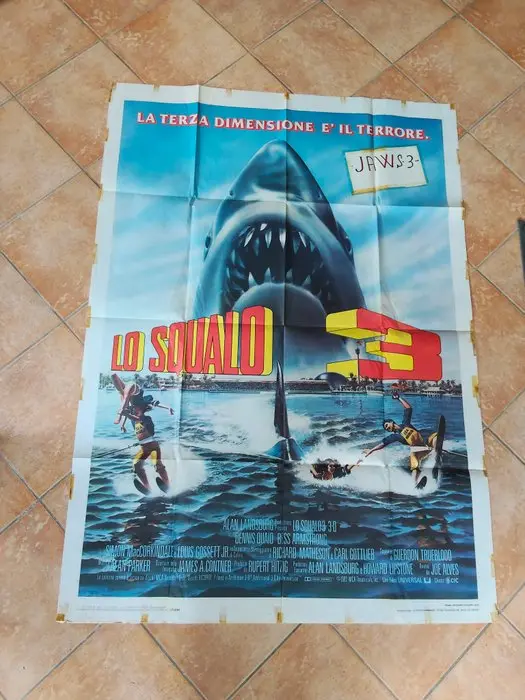 Jaws 3D - JAWS 3D - LO SQUALO 3 Prima Edizione Italiana 1983 - 1980s