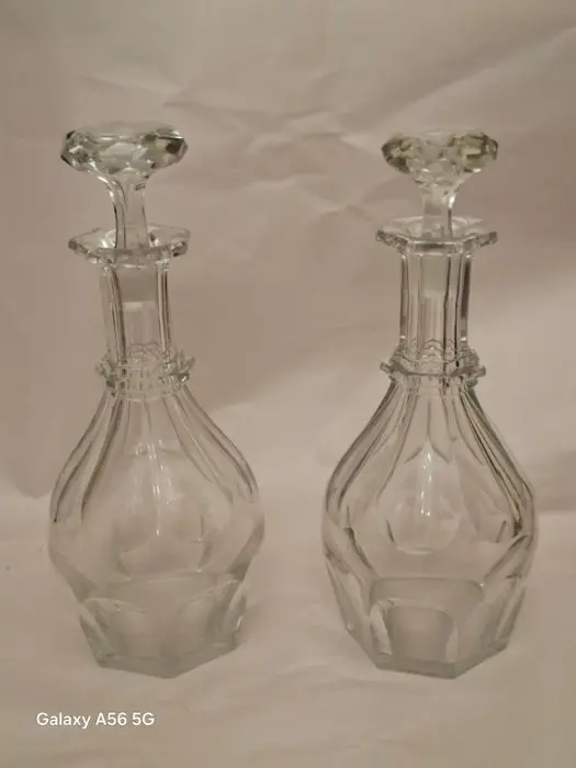 Baccarat - Decanter (2) - Harcourt 1841 - Crystal - Pair of bottles