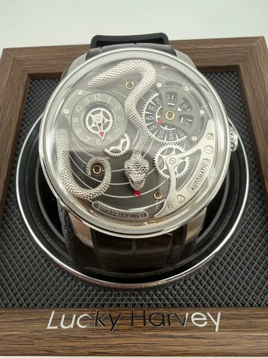 LUCKY HARVEY - Craftsmanship Series Silver Snake Automata...
