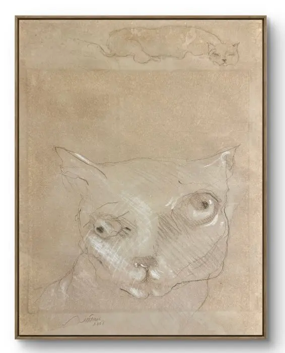 Robert Detheux (1932-2010) - Chats - 2008