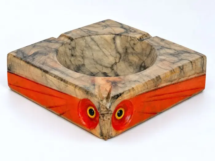 Ashtray - Alabaster - Vintage alabaster ashtray/trinket tray