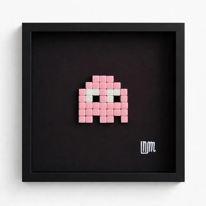 nLm - Pac-Man Pink (Ghost) - Mosaic