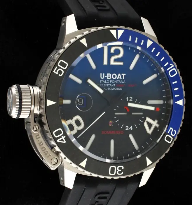 U-Boat - 'Sommerso Ceramic Blue'- 30 ATM - Full Set - Brand New - Ref