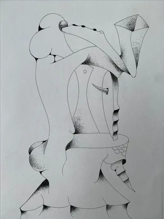 Iván Tovar (1942-2020) - Composition surréaliste