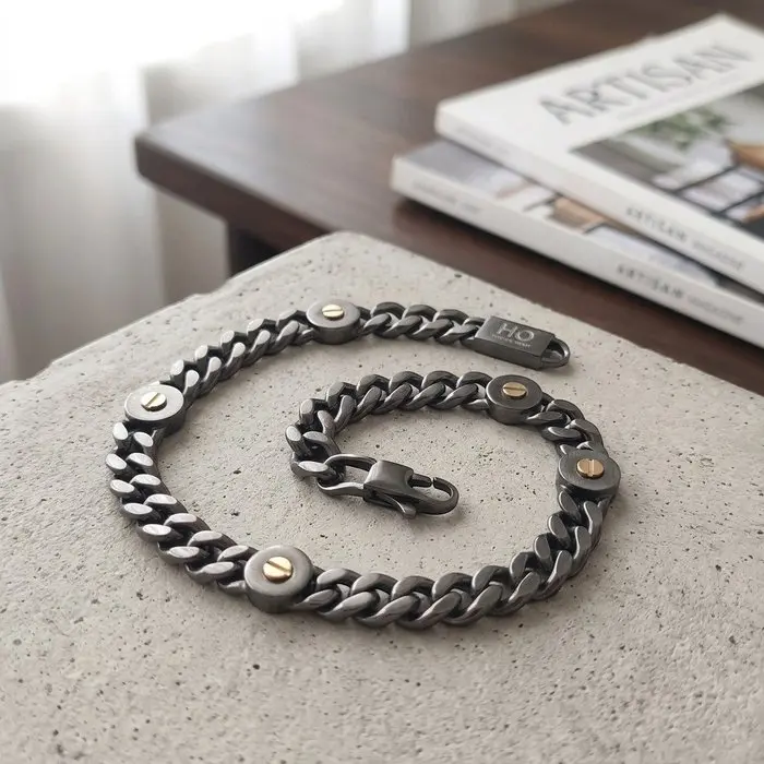 18 kt. - Steel, Yellow gold - Bracelet - Italian Manufacturing