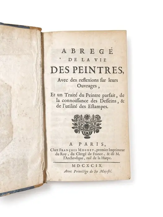 R. de Piles - Abrégé de la Vie des Peintres - 1699