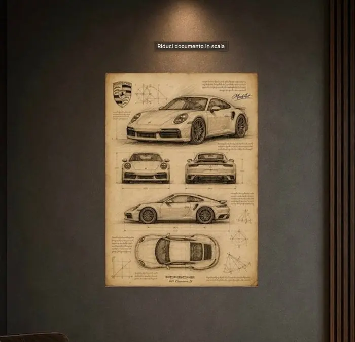 MaskArt - "Porsche 911 – Carrera S" By MaskArt - Stampa...