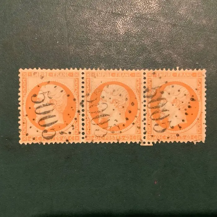 Algeria - 40-cent Napoleon Empire perforated stamp from...