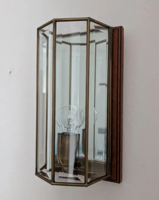 Lampada da parete - Cristallo - Cristallo mollato