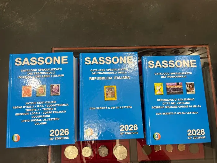 Italy - Sassone catalogs No. 1, 2, and 3 for 2026 of the 85th edition, used