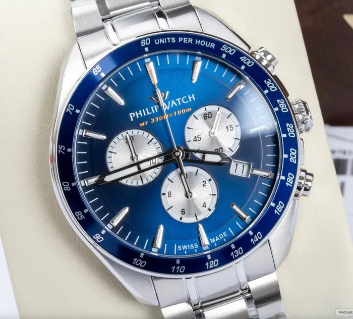 Philip Watch - Blaze - Chronograph & Date - Blue/Panda...