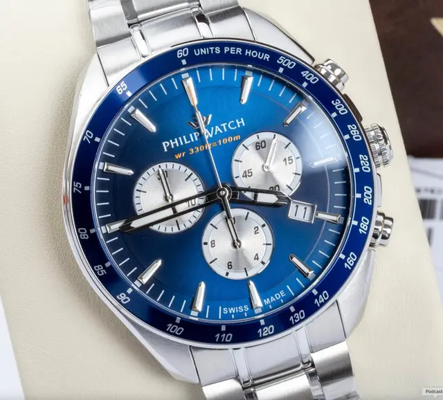 Philip Watch - Blaze - Chronograph & Date - Blue/Panda...