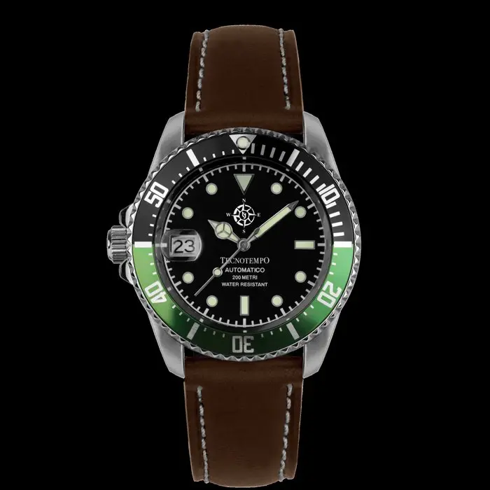 Tecnotempo - Automatic Diver's 200M "Left Crown"- Special...