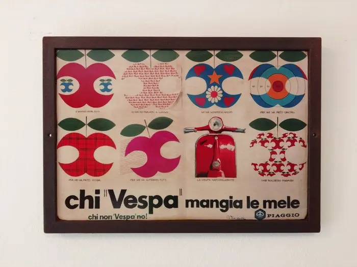 Piaggio - Insegna in ferro - piaggio - Insegna pubblicitaria - 1980 - Ferro