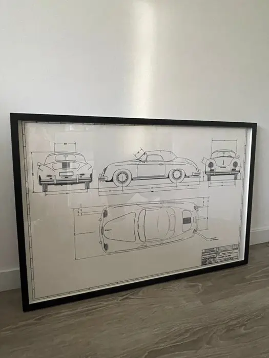 Porsche 356 Speedster - Technical Drawing - Frame - Design