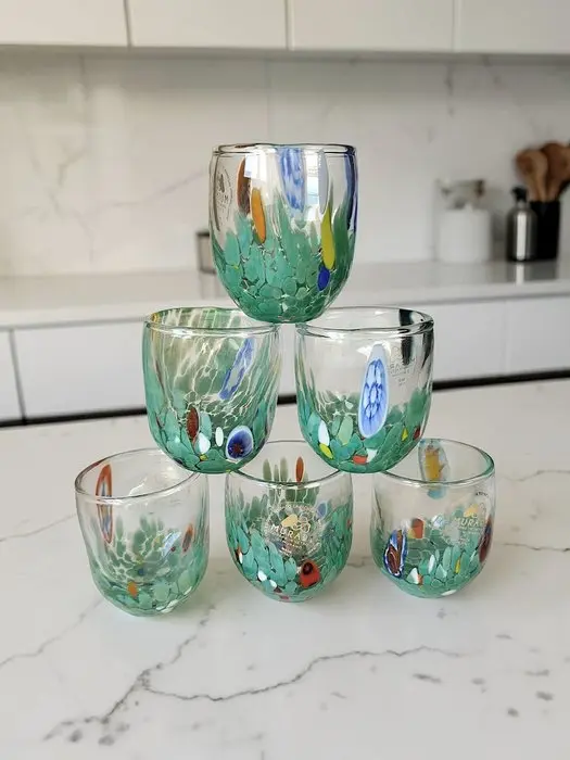 MurArt - MurArt - Drinking set (6) - Glass - Murrine Millefiori