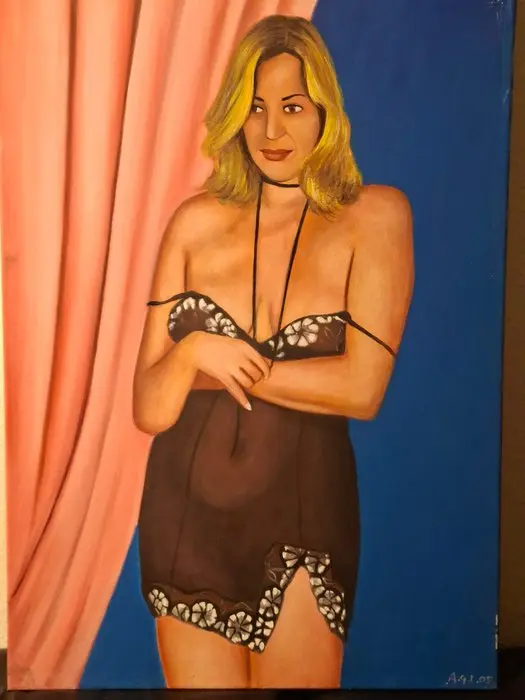 Alexander George Lazich-Hill (1959–2024) - Sinnliches Frauenporträt