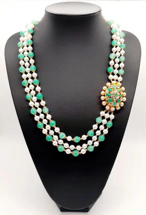Gold-plated, Metal - Statement necklace - Maryse Blanchard Paris