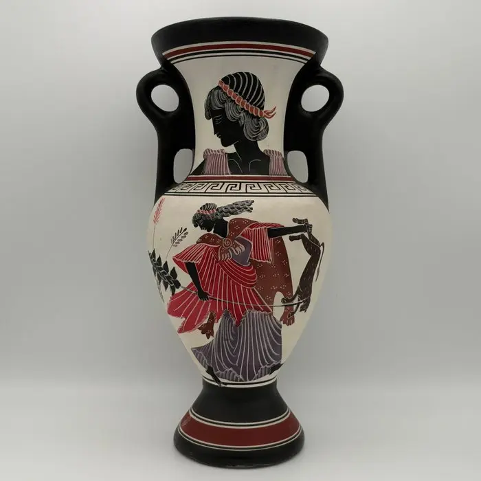 NO RESERVE PRICE - Menade che stringe una pantera - Vase...