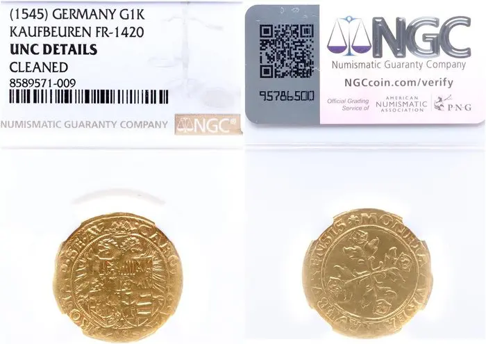 Germany, Kaufbeuren. –. Goldkrone 1545
