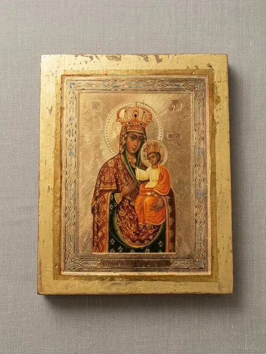 Icon - Our Lady of Chernihiv - Wood