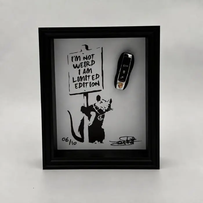 Artwork - Porsche - I AM LIMITED EDITION - HOMMAGE BANKSY - 2024