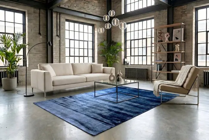 Modern blue Gabbeh - Rug - 250 cm - 150 cm - unused and very soft