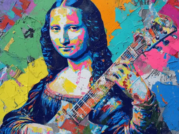 Canvas Fit - Alberto Ricardo - La Mona Lisa del Rock...