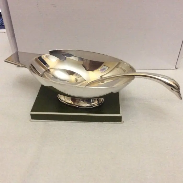Christofle - Christian FJERDINGSTADT - Gravy boat - Swan sauceboat - Silver
