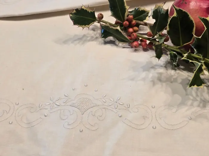 Bed sheet (3) - 270 cm - 230 cm - Ancient trousseaus