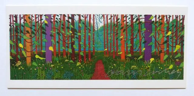 David Hockney (1937) - hand signiert - The Arrival of Spring in Woldgate