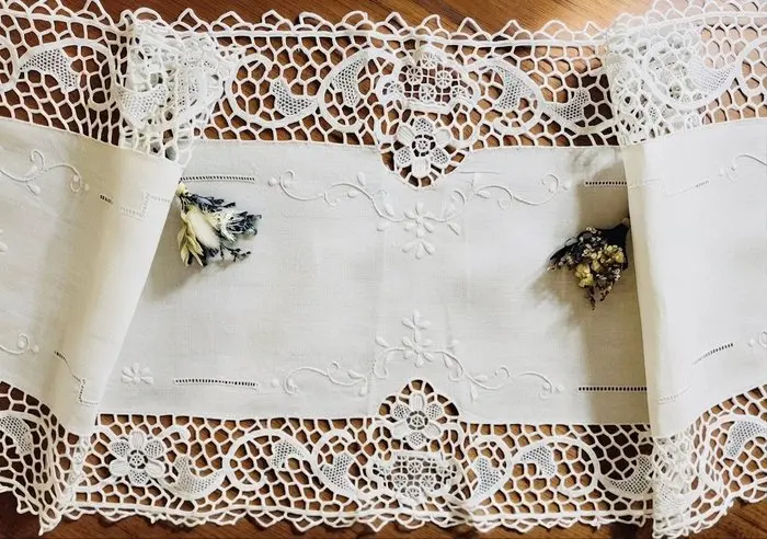 Centrepiece - Linen - PIZZI & RICAMI