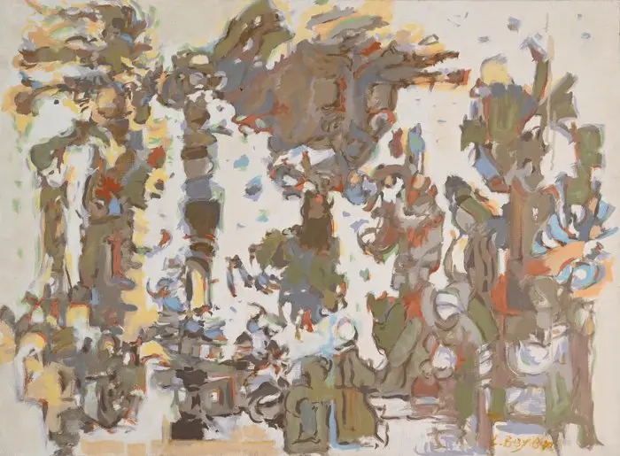 Lucien Beyer (1908-1983) - Détail sur fond blanc