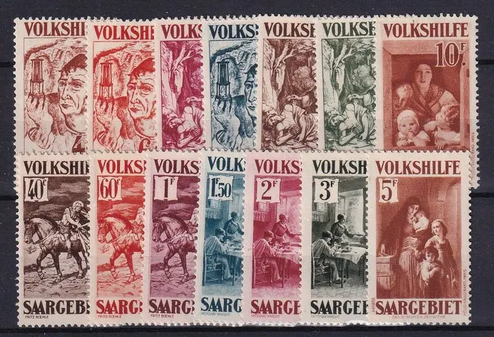 Territory of the Saar Basin 1931 - Volkshilfe: Paintings...