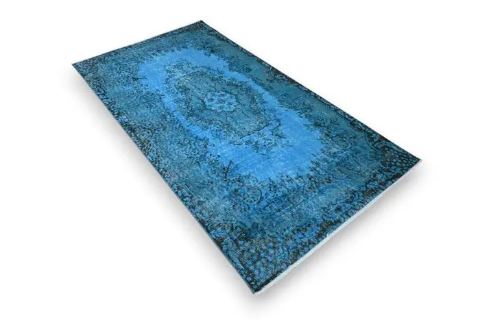 Blue vintage - Rug - 205 cm - 115 cm - with certificate