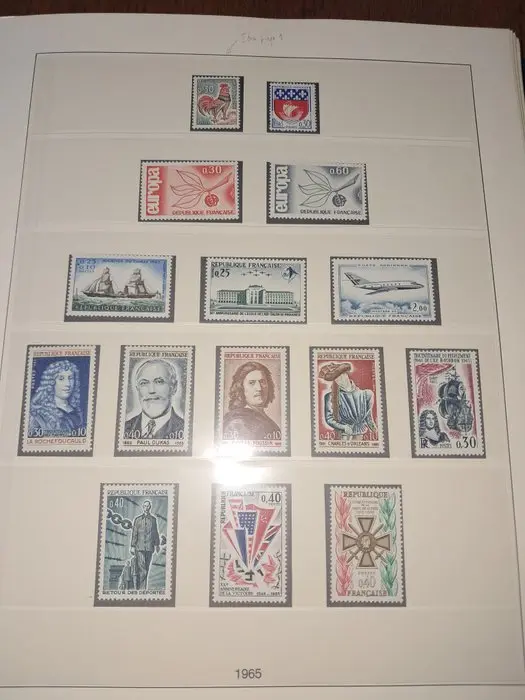 France 1965/1976 - Safe album for French stamps, mint never hinged