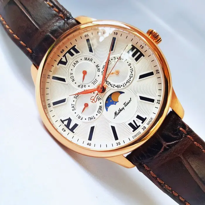 Mathey-Tissot - Moon Phase - 18K Gold - Calendar - New - Men - 2026