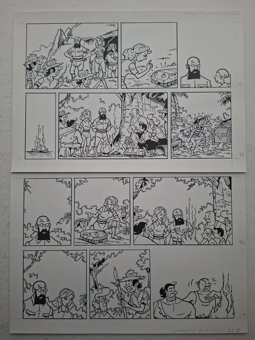 Luc Morjaeu - 1 Original page - Suske en Wiske...
