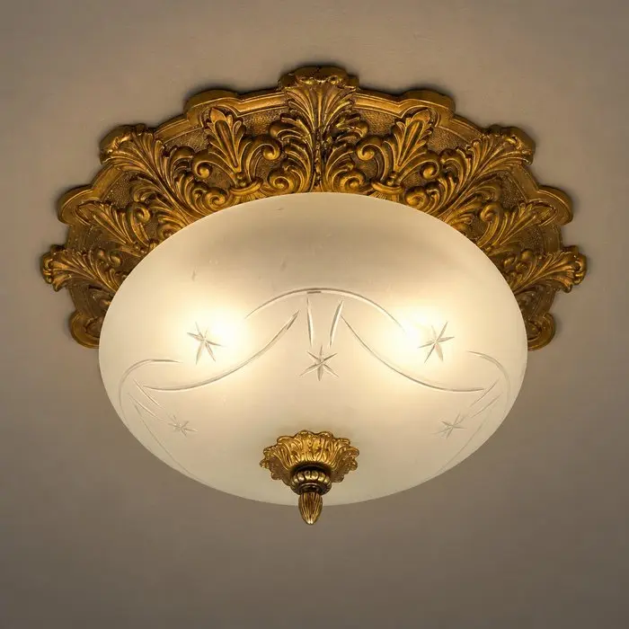 Ceiling lamp - Elegant ceiling light – gold-colored...