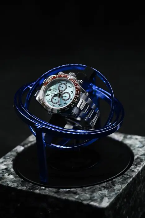 The Voyager I by Elbrus Horology - Blue Granite Watch...